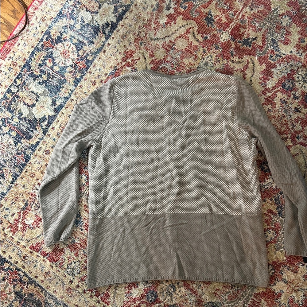 Thomas Rabe Taupe/Gray Textured Cardigan - Picture 3 of 5